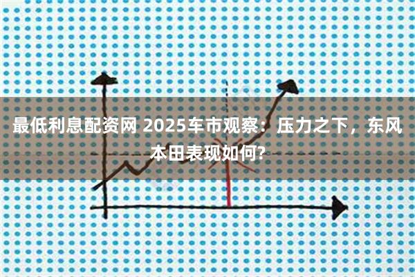 最低利息配资网 2025车市观察：压力之下，东风本田表现如何?