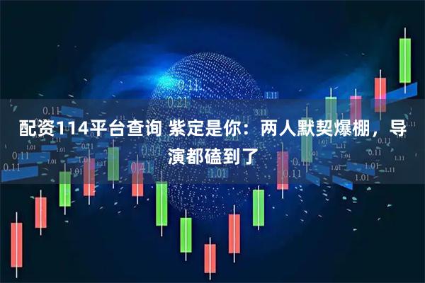 配资114平台查询 紫定是你:两人默契爆棚,导演都磕到了